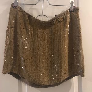 HAUTE HIPPIE sequin mini skirt
